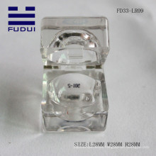 2015 new fashion unique transparent empty square lip balm tube make you own tube